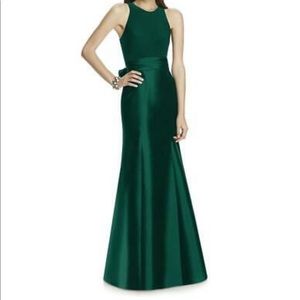 Alfred Sung Jersey Trumpet Gown